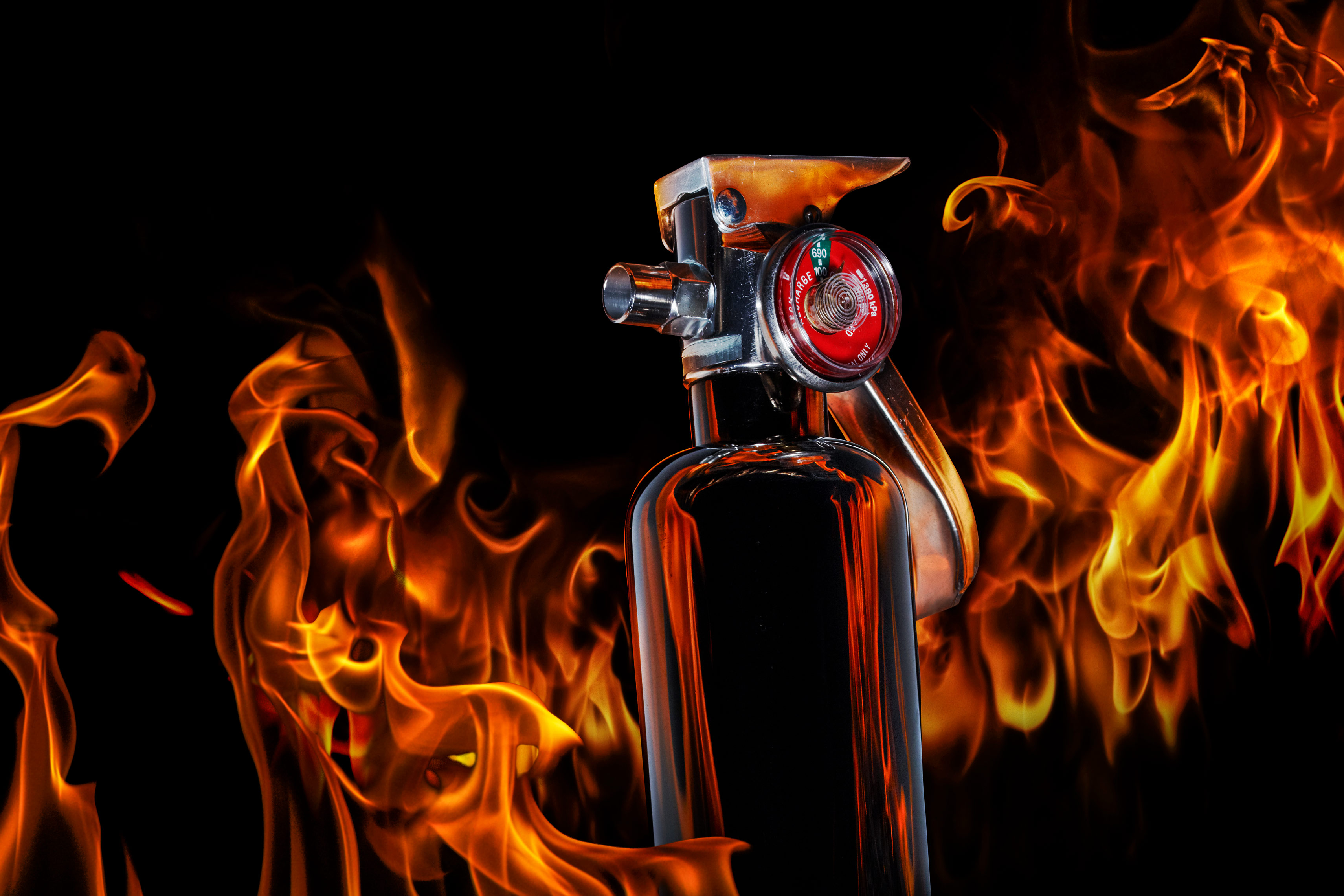 Flaming Fire Extinguisher